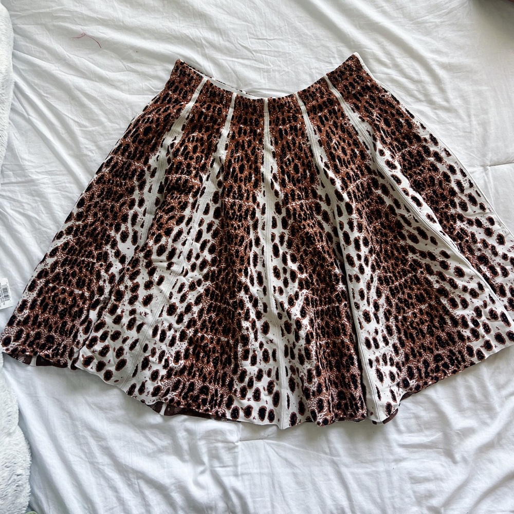 Gianni Bini Animal Print Circle Skirt